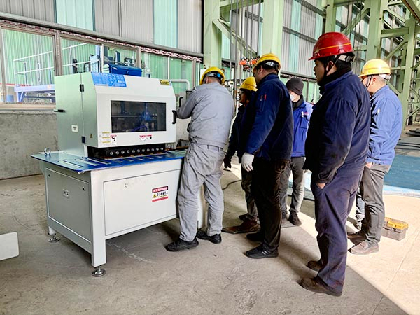 倒棱机在桥梁钢构行业应用